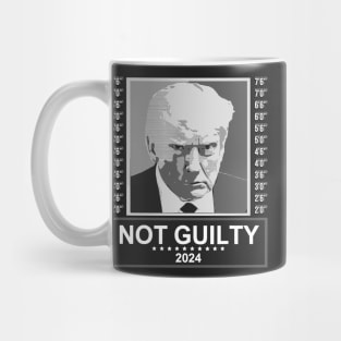 Not Guilty Supporter Wanted Trump For President MugShot Mug